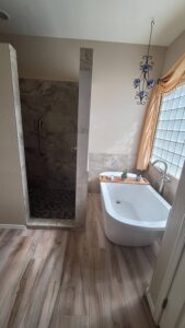 Bathroom Remodel with Walk-in Shower and Tub