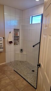 Bathroom Remodel with Walk in Glass Shower